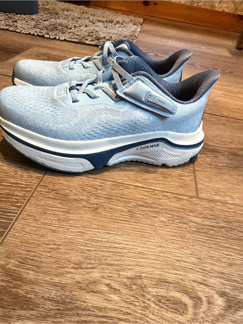 Cadense Light Blue Cushioned Walking Sneakers